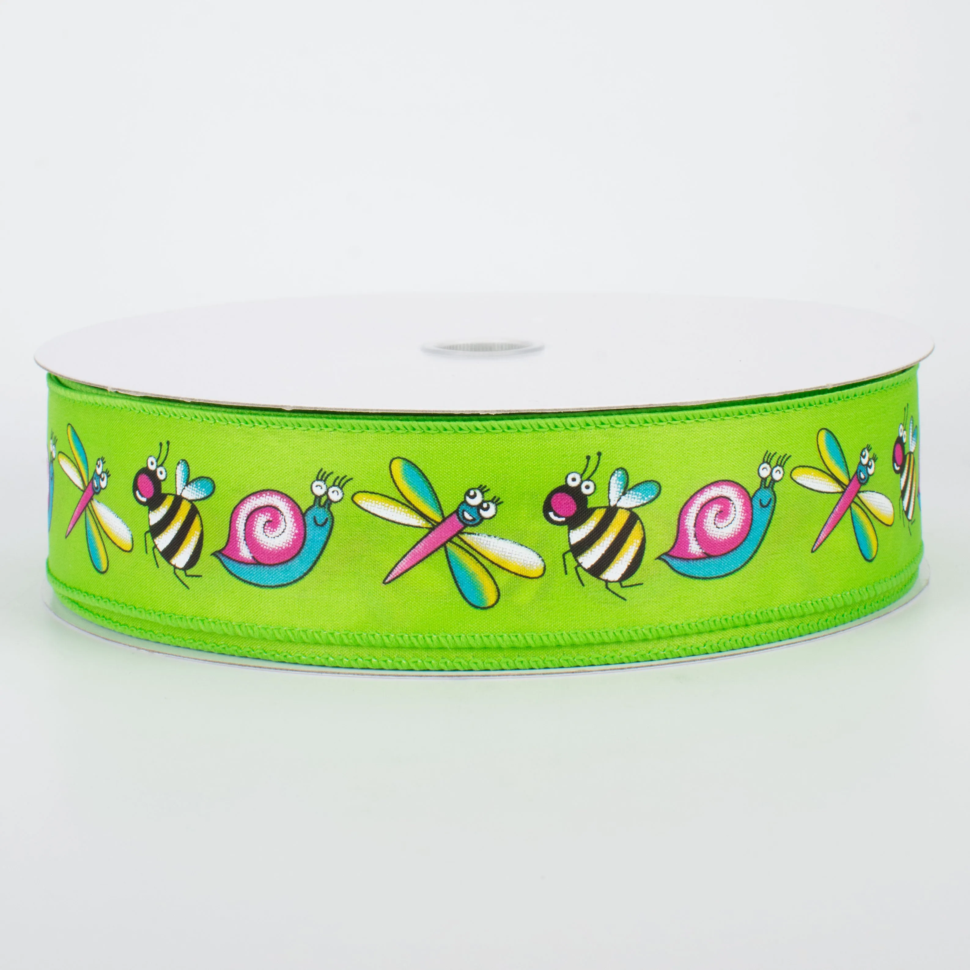 1.5" Bug Ribbon: Lime Green (50 Yards)