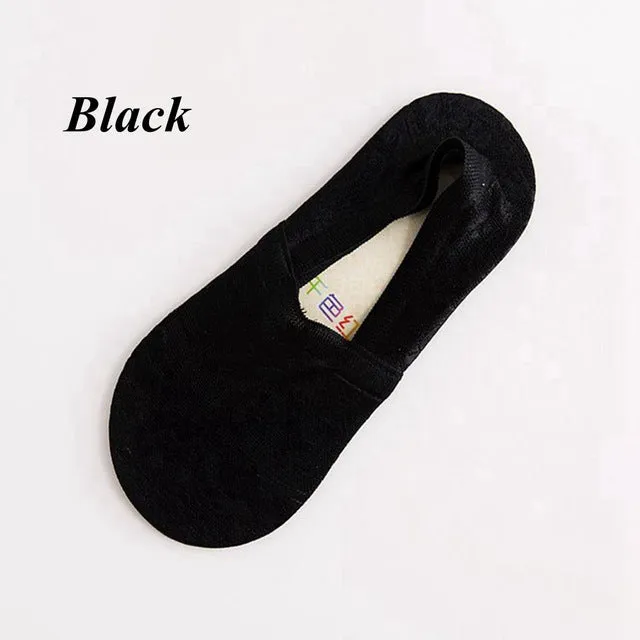 1Pair Women Girls Spring Summer Soft Breathable Cute Lace Flower Short Antiskid Invisible Ankle Comfortable Boat Socks