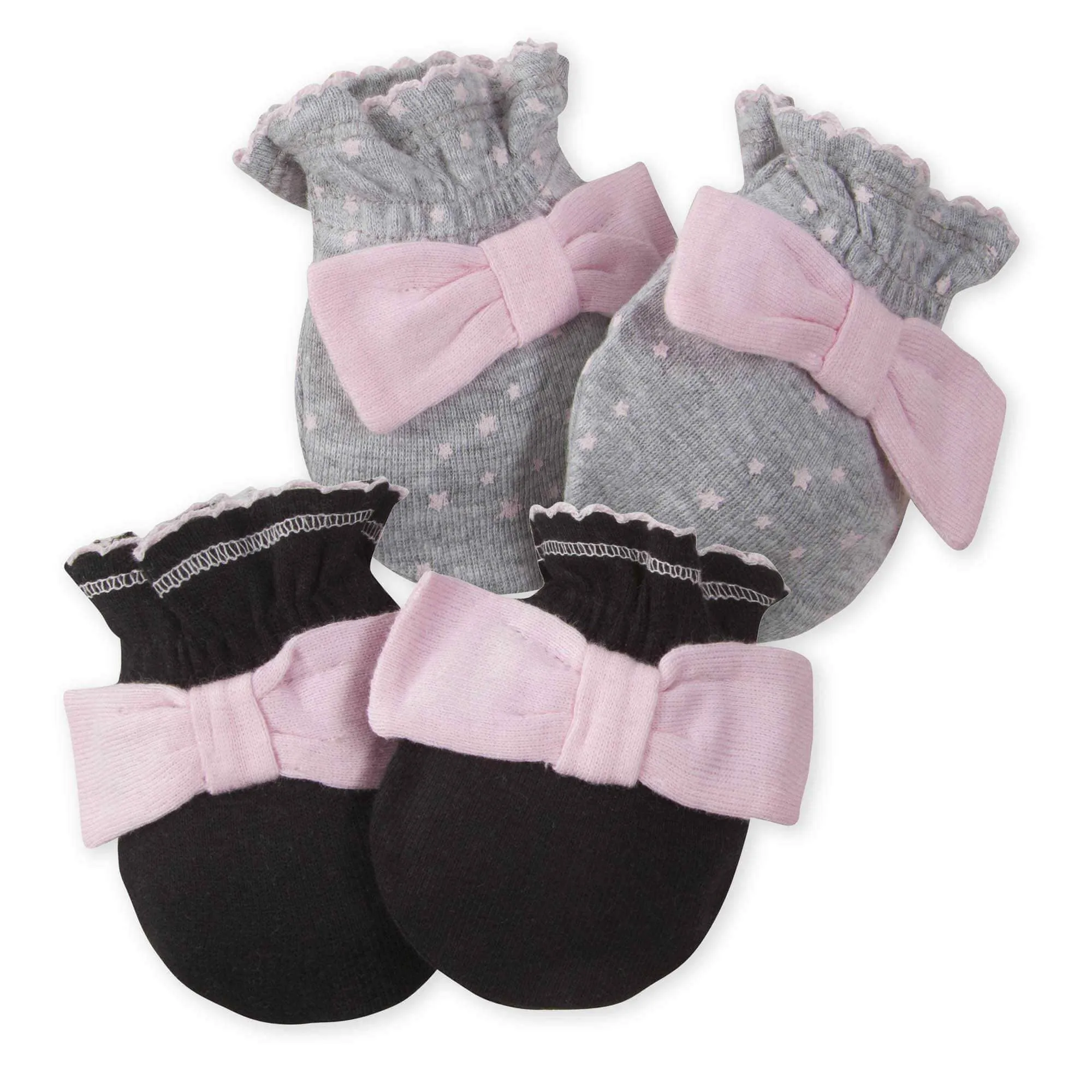 2-Pack Baby Girls' Bunny Mittens