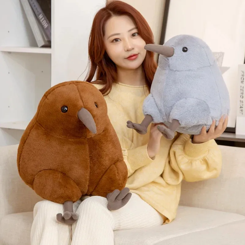 30/40cm Cute Stuffed Animal Toy for Children Lifelike Kiwi Bird Plush Toy  Kids Doll Soft Cartoon Pillow Lovely Birthday Gift