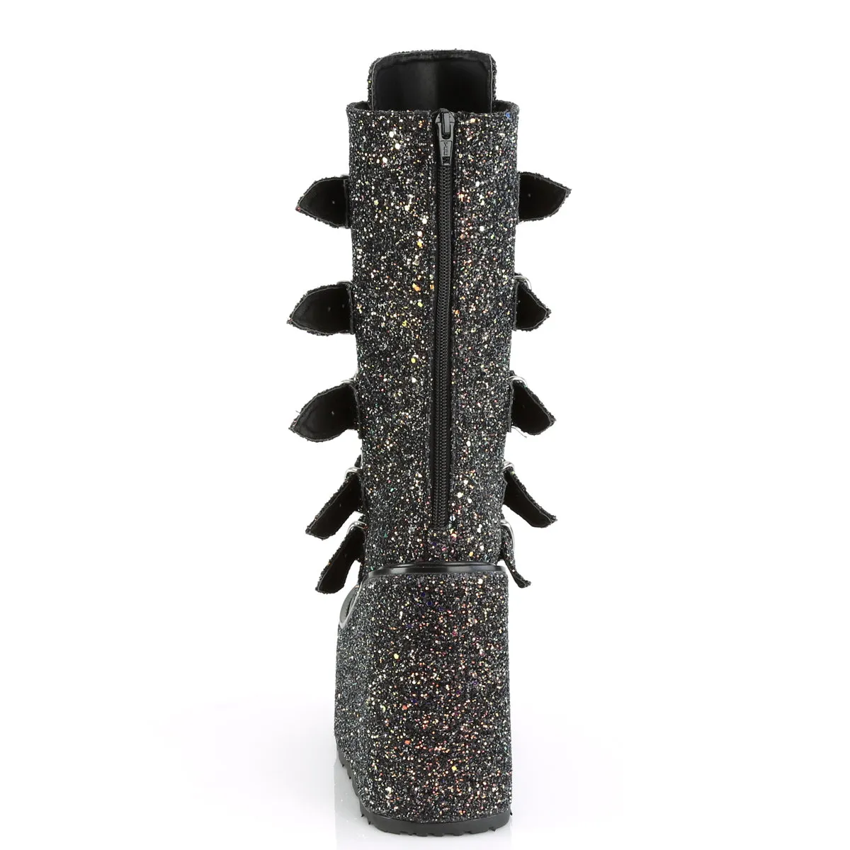 5 Inch Platform SWING-230G Black Glitter