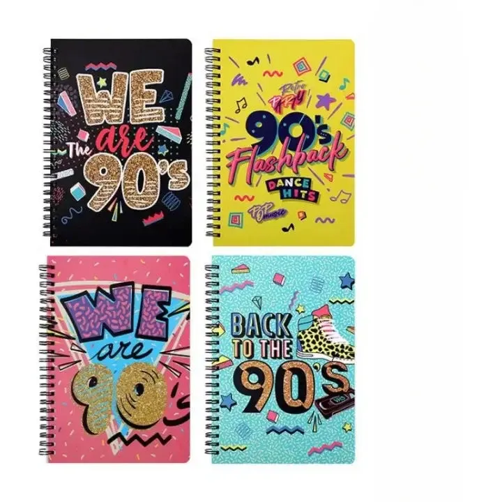 90's Coil Soft Cover Lined Notebooks