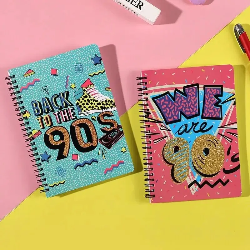 90's Coil Soft Cover Lined Notebooks