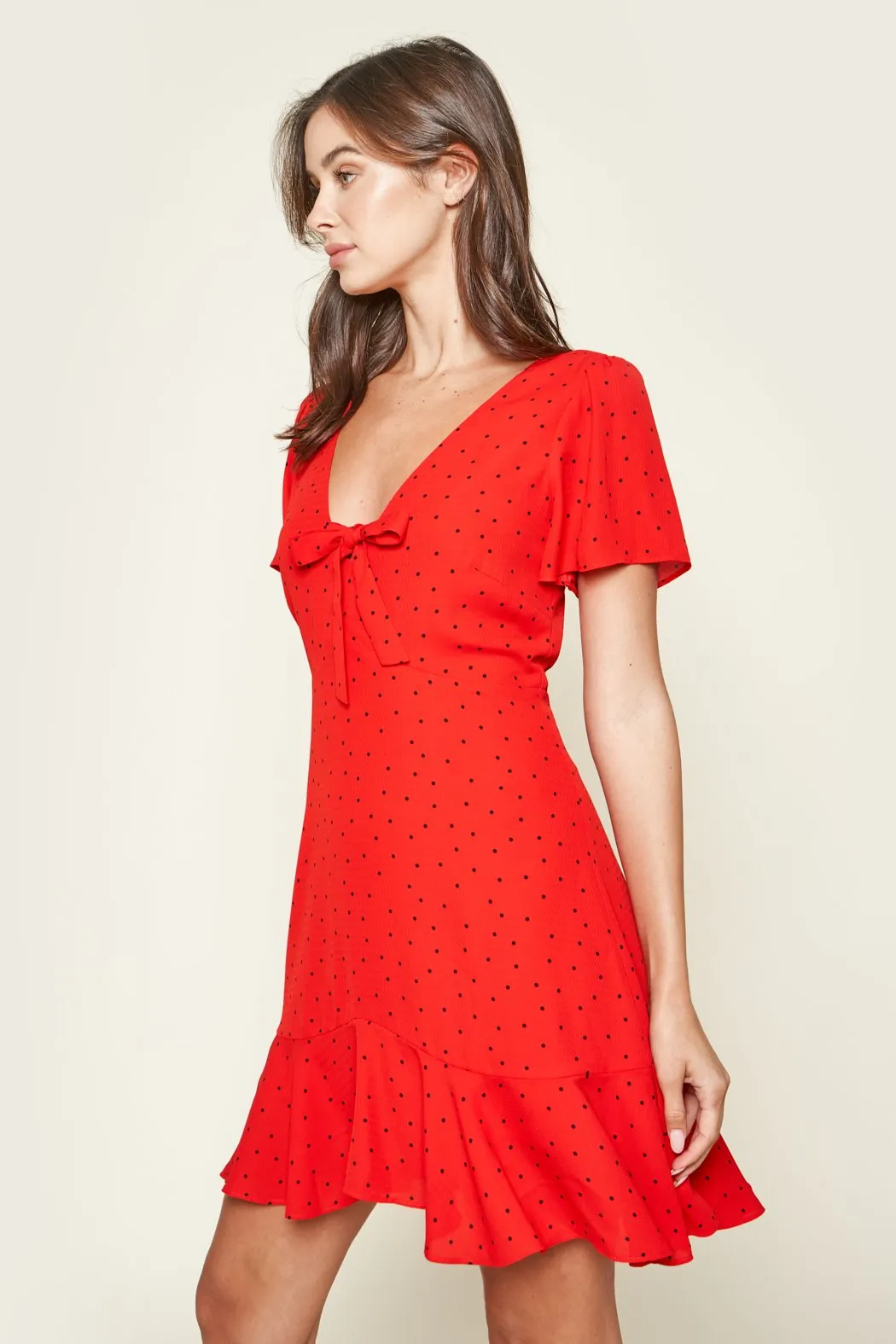 Abeline Polka Dot Mini Dress