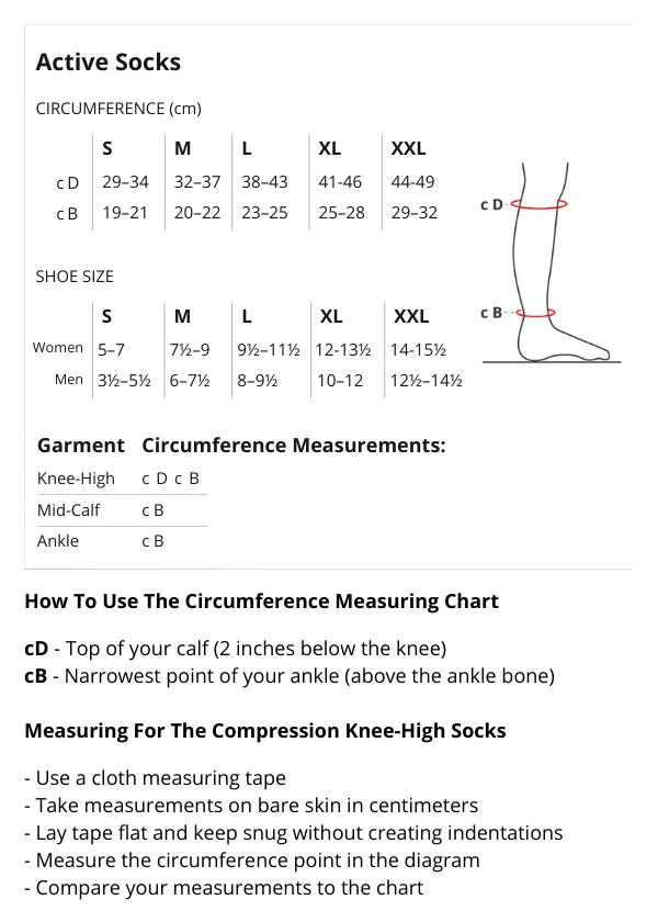 Active Compression Mid-Calf Socks