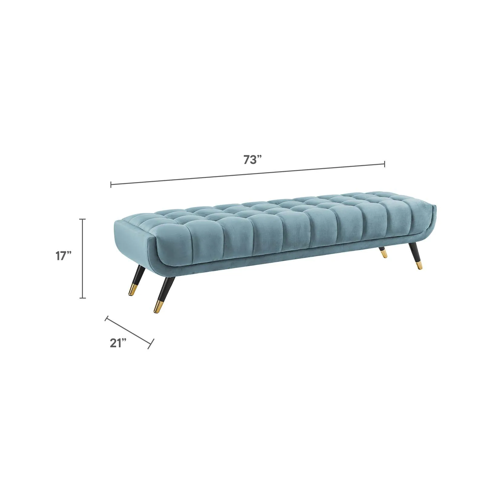 Adept Performance Velvet Bench by Modway