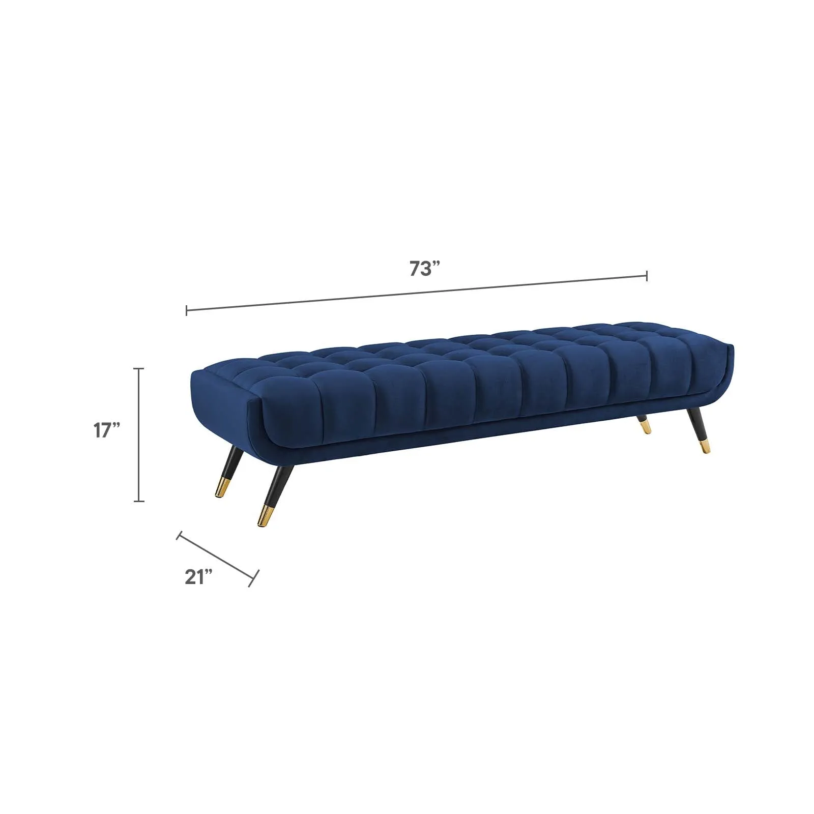 Adept Performance Velvet Bench by Modway