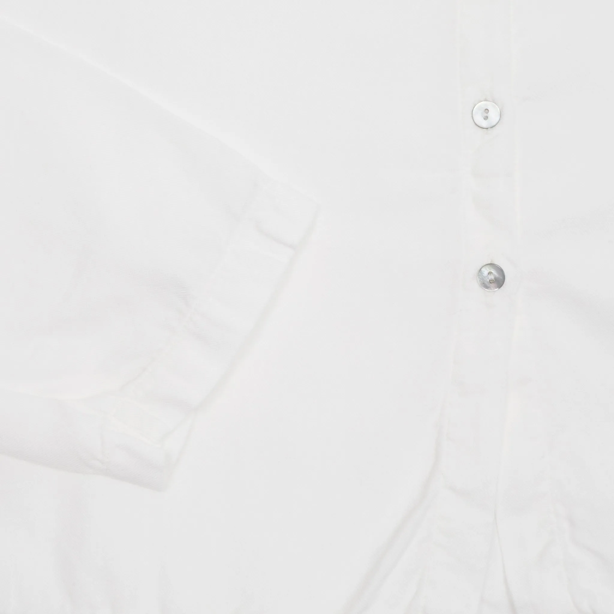 Album Di Famiglia Viscose/Cotton Short Collar Shirt TVC in Milk