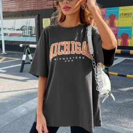 Amy Fashion - Cotton Material Retro Apricot Mushroom Cute T Shirts