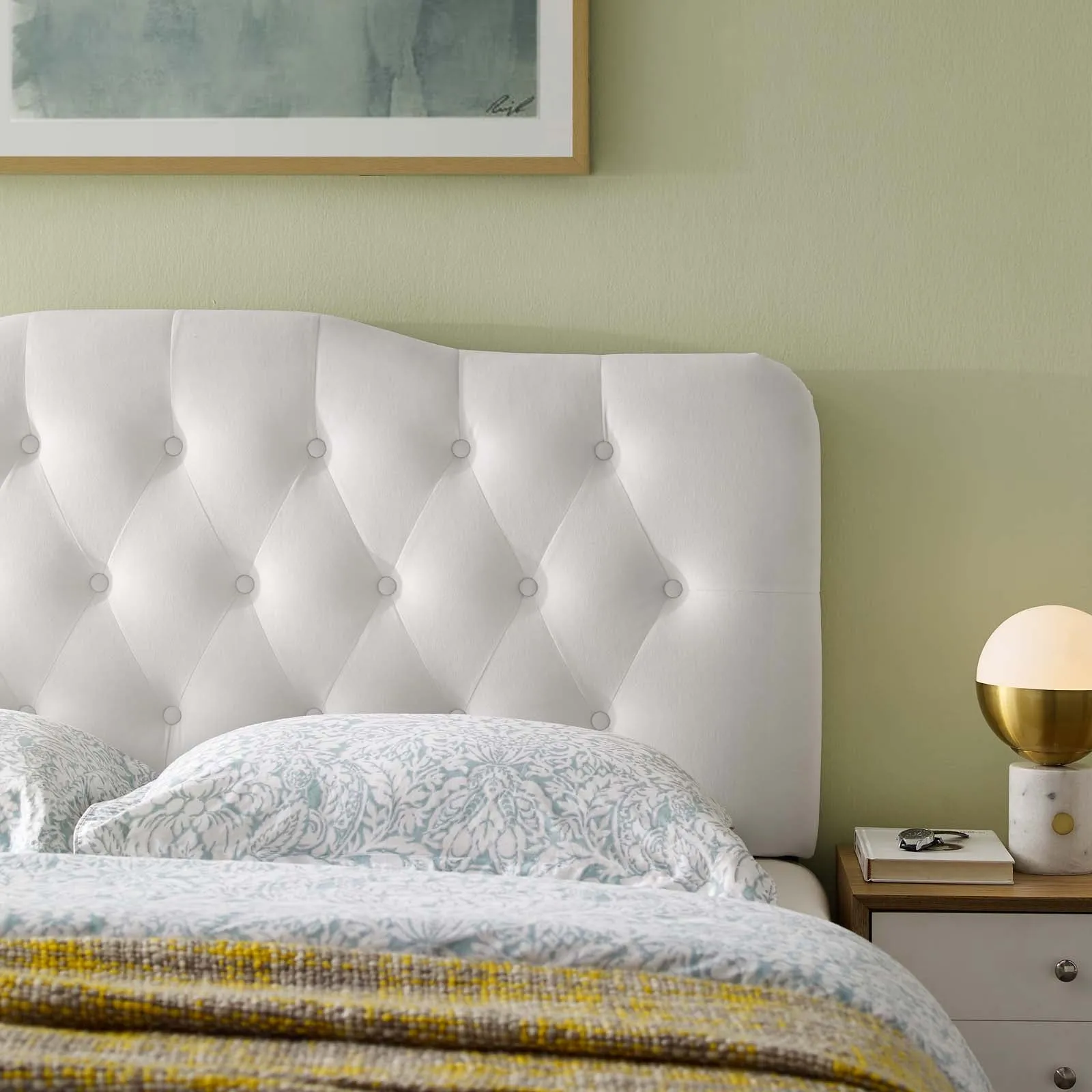 Annabel Diamond Tufted Performance Velvet Headboard by Modway