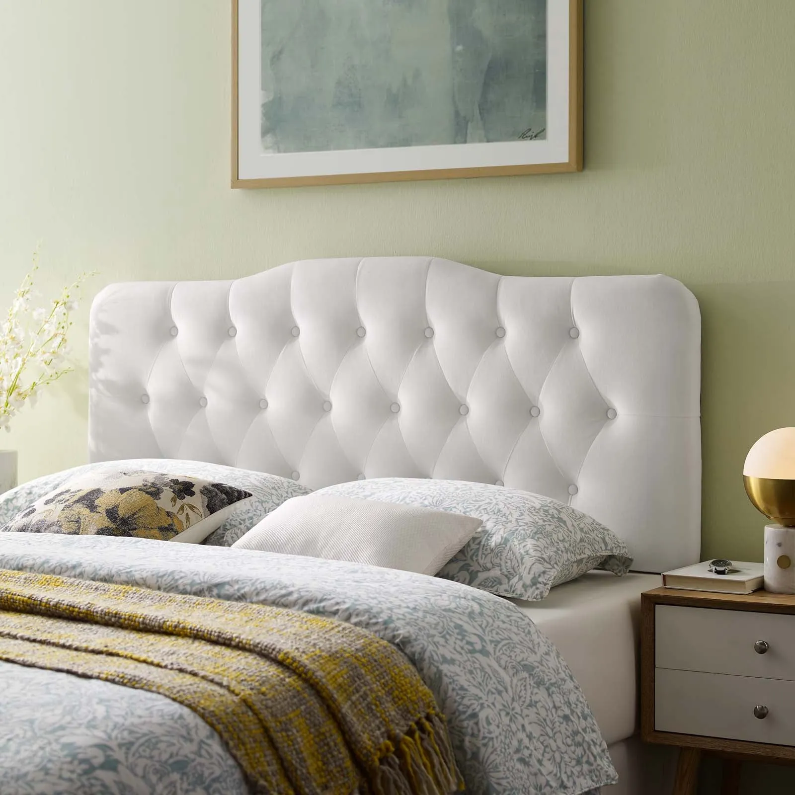 Annabel Diamond Tufted Performance Velvet Headboard by Modway