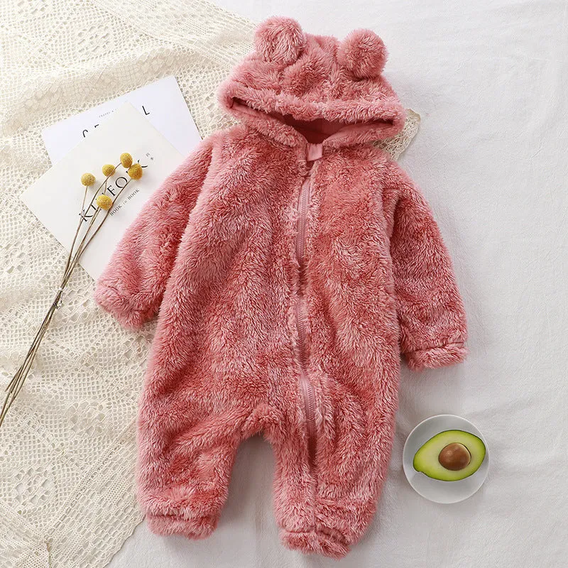 Baby Bear Plush Jumpsuit