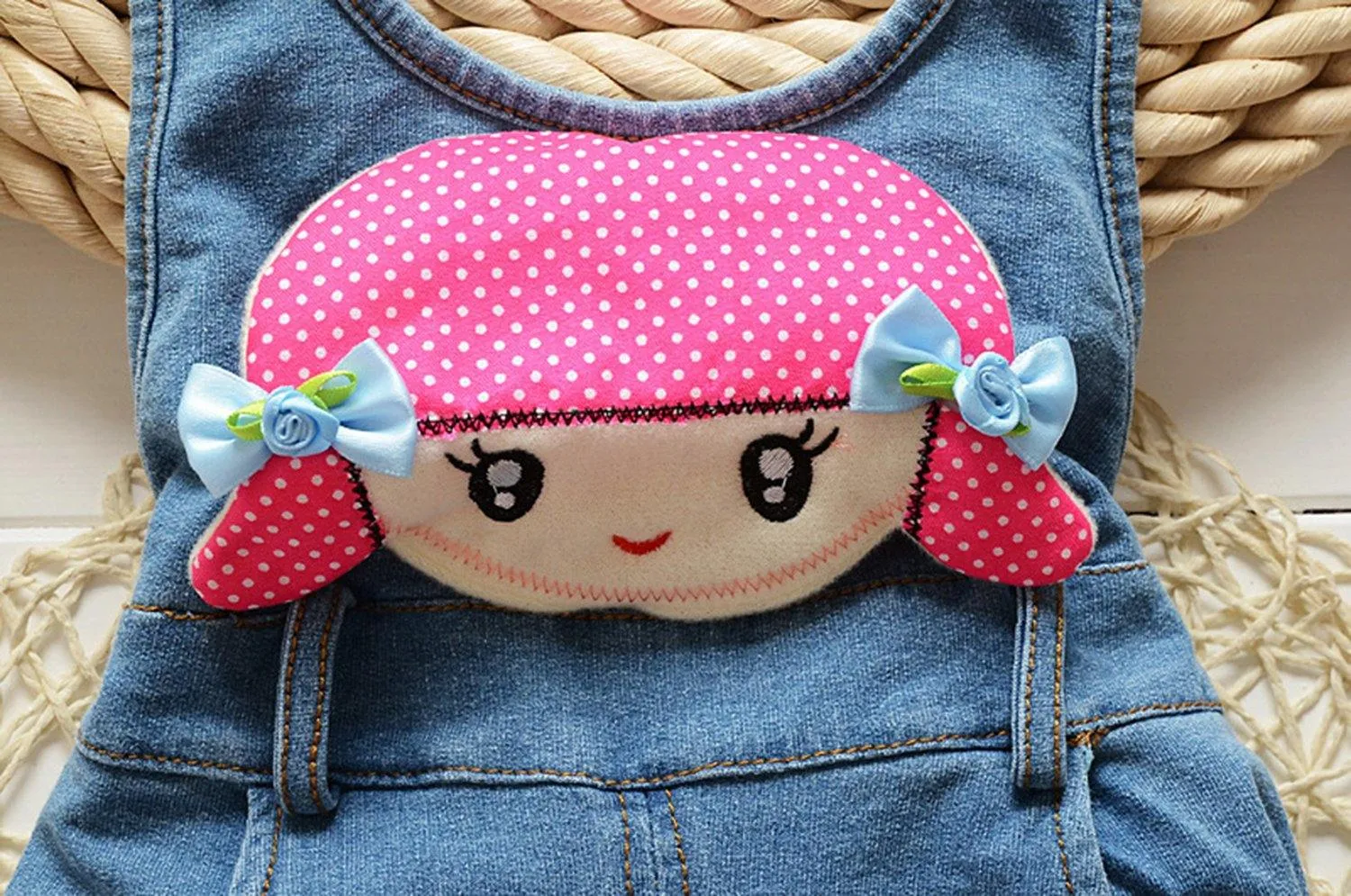 Baby cartoon girl overalls