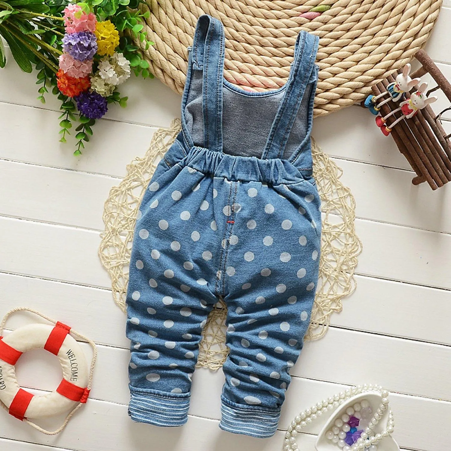 Baby cartoon girl overalls