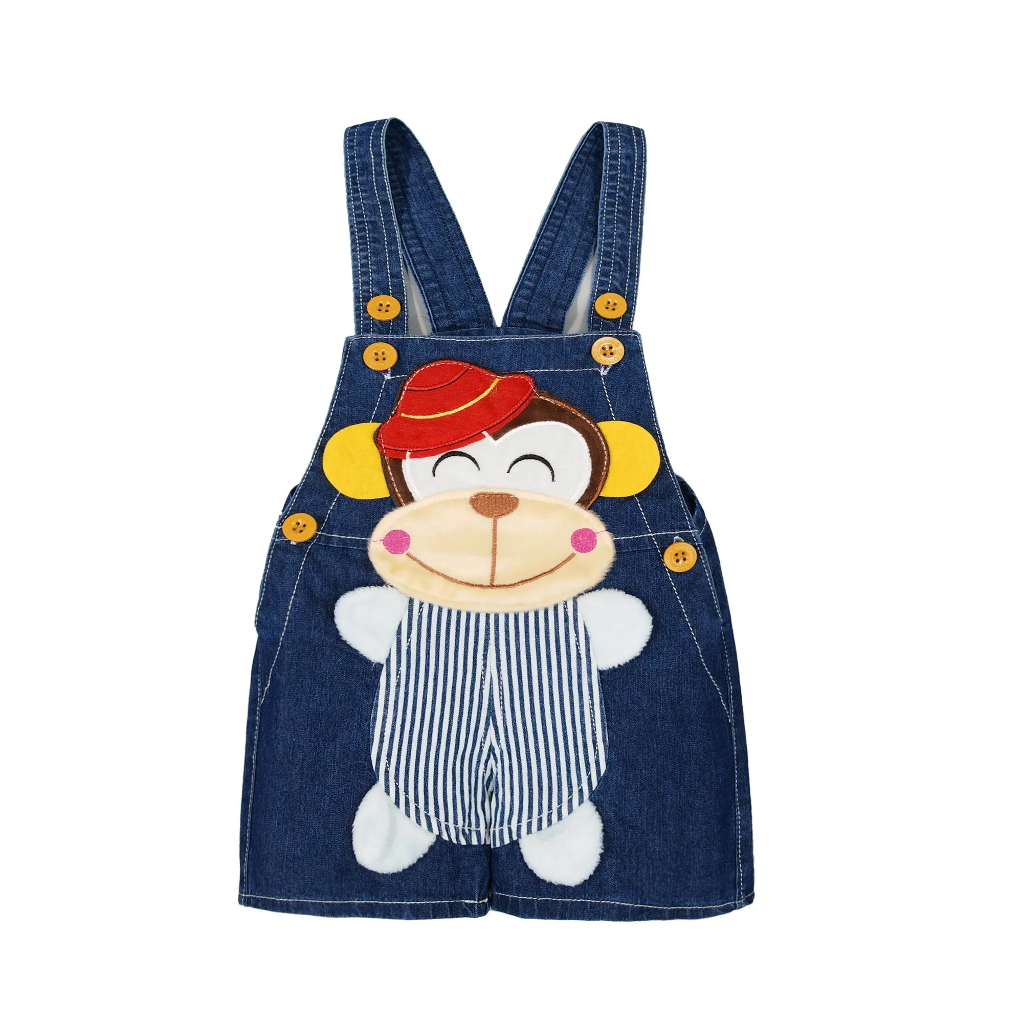 Baby Cute Summer Jean Overalls,Toddler Denim Cartoon 3D Animal Shortalls