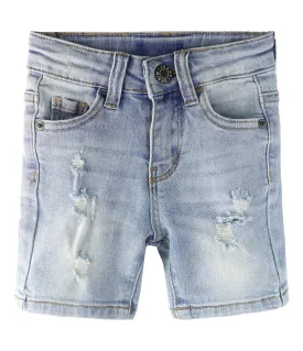 Baby Denim Shorts,Elastic WaistBand Inside Ripped Jeans Summer Half Pants