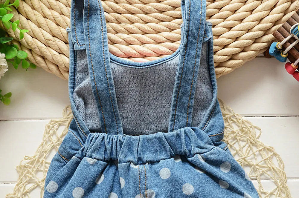 Baby girl cartoon bunny overalls