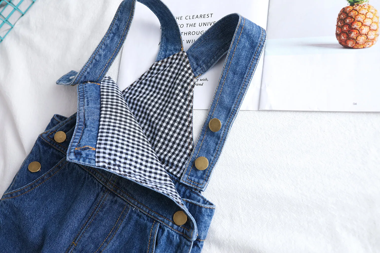 Baby Jeans Overalls Toddler Ripped Denim Workwear