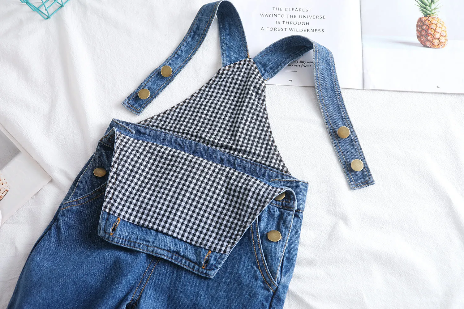 Baby Jeans Overalls Toddler Ripped Denim Workwear