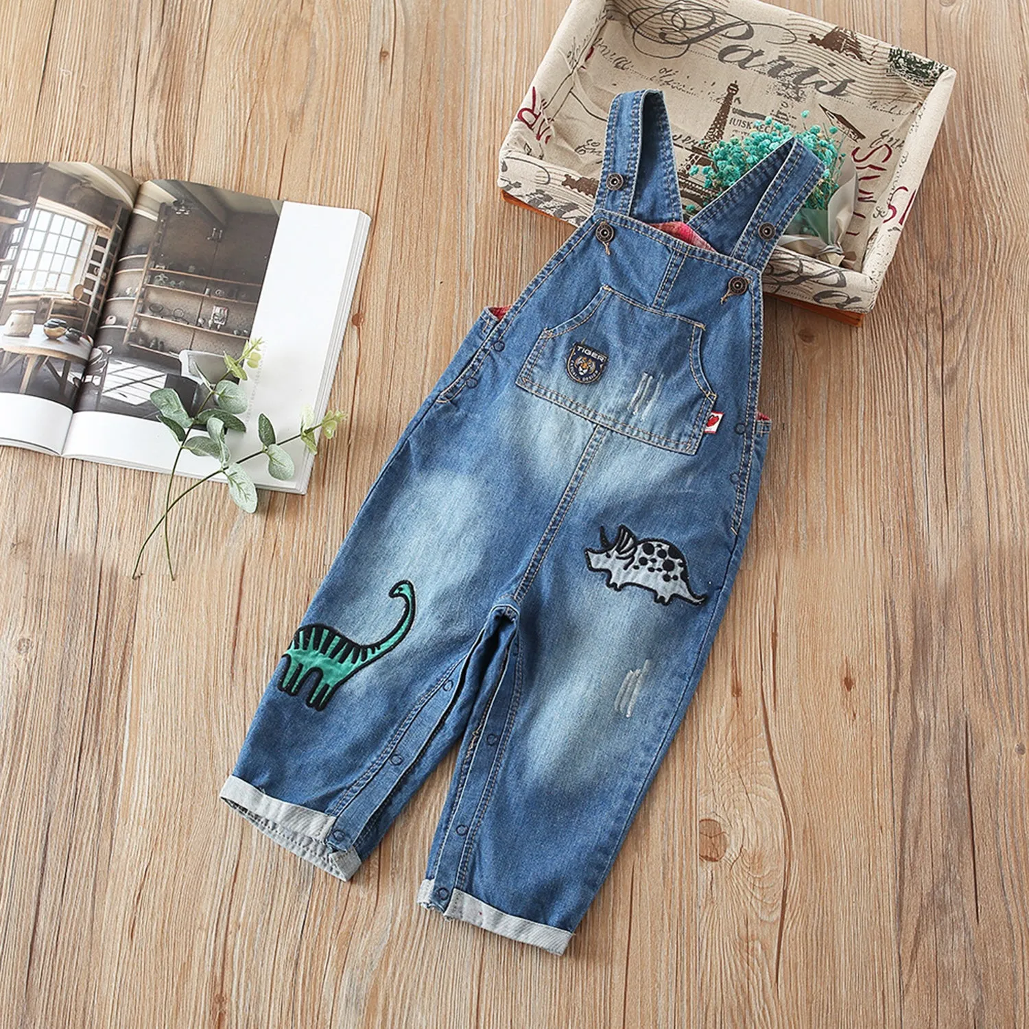 Baby Little Kids Embroidered Fashion Jean Pants