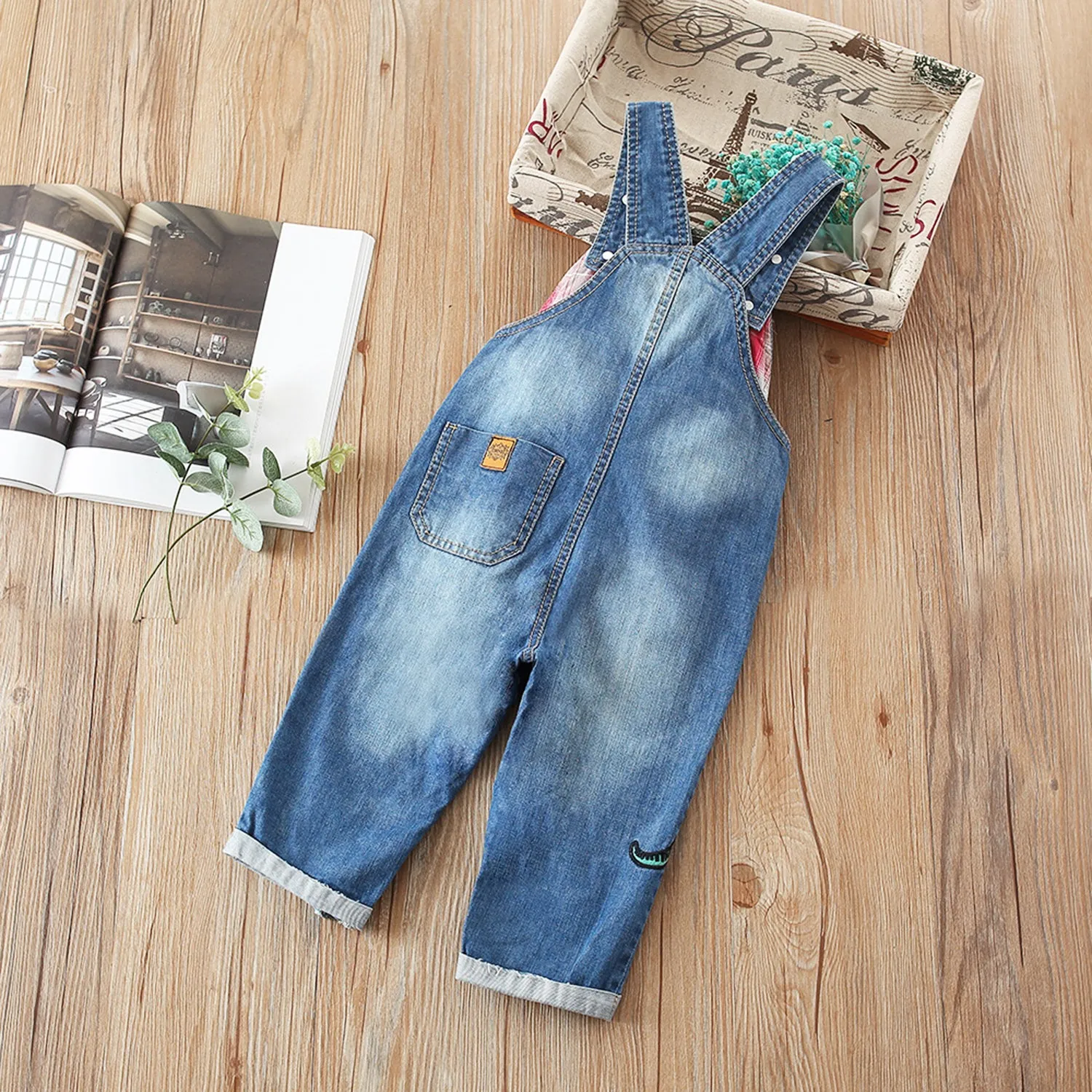 Baby Little Kids Embroidered Fashion Jean Pants