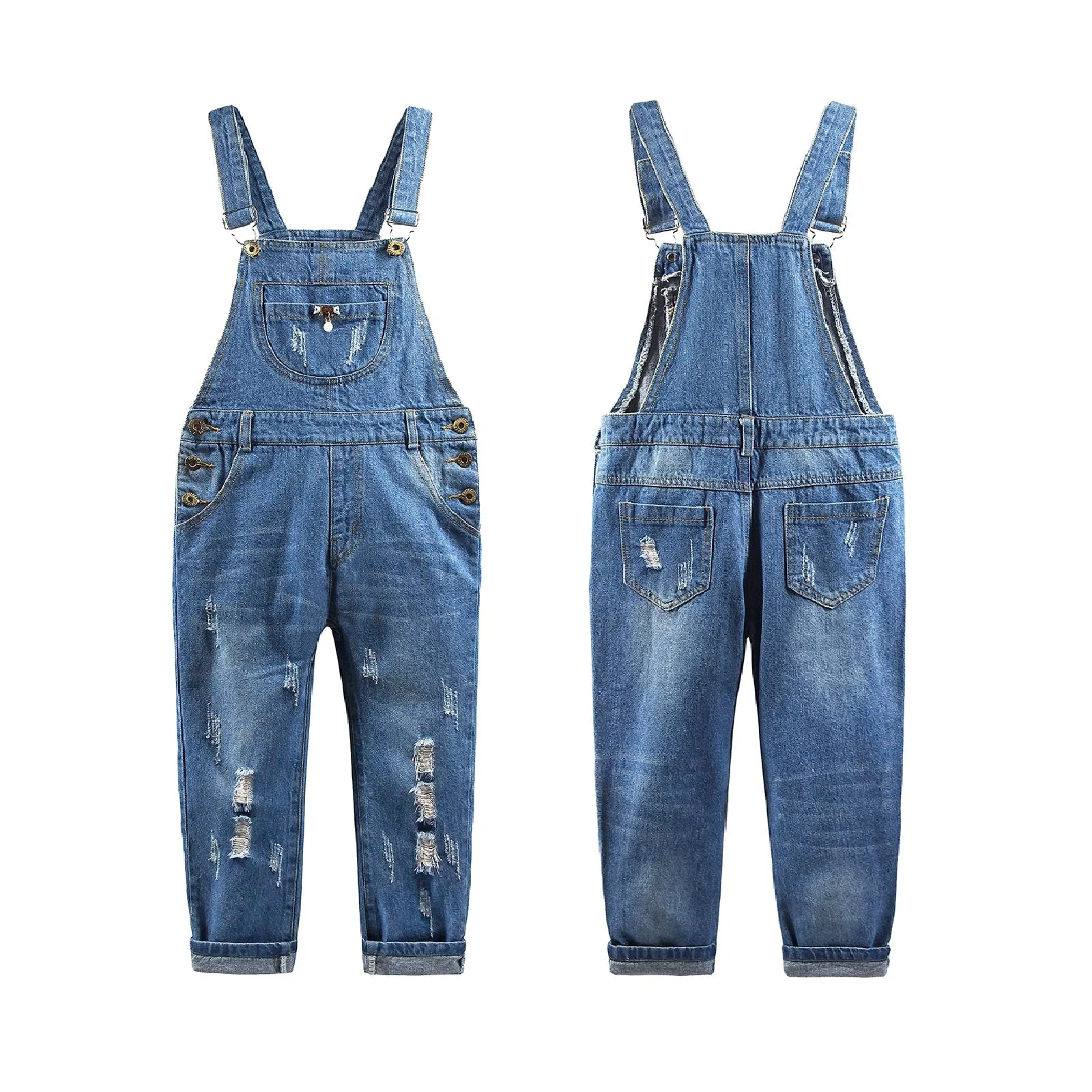 Baby Washed Distressed Cotton Jean Pants