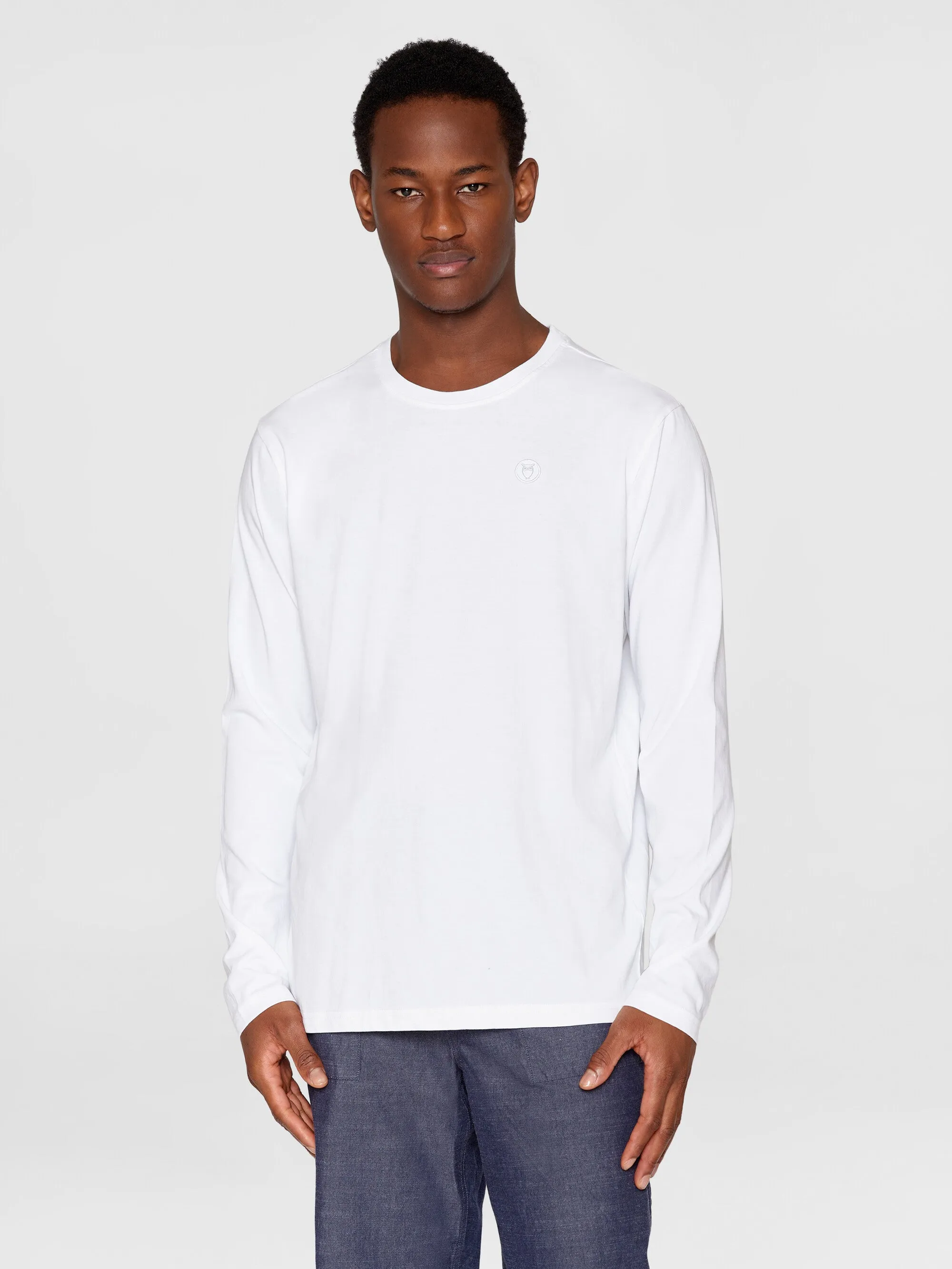 Badge long sleeve - Bright White