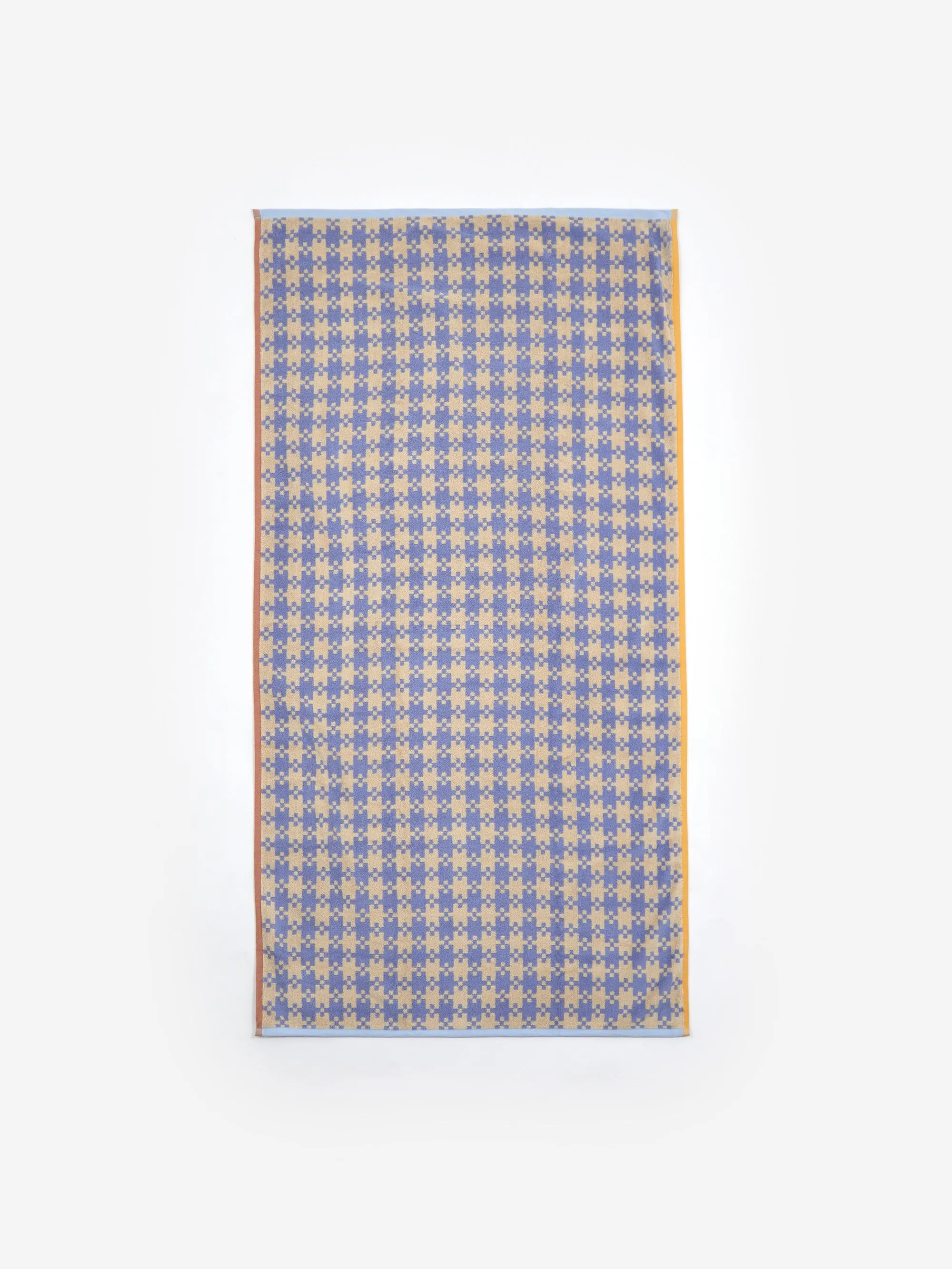 BAGGU Bath Towel - Blue Pixel Gingham