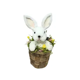 Bashful Baby Bunny Rabbit in Basket 6.5” | BFE