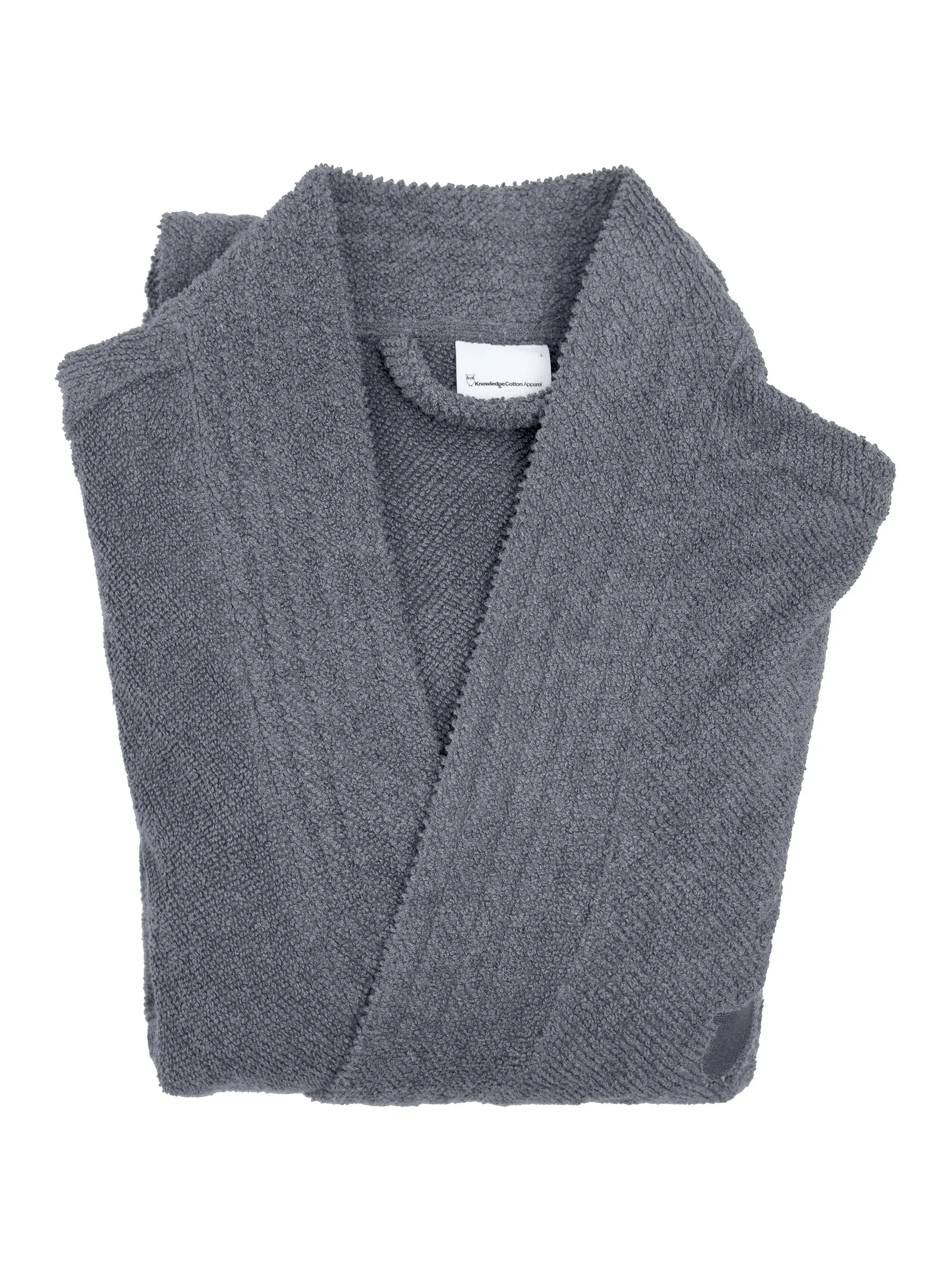 Bathrobe - GOTS/Vegan - Dark Grey Melange