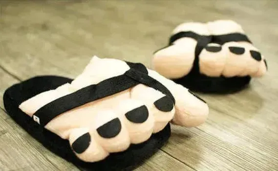 Big Giant Toe Plush Chic Women Men Creative Funny Cartoon Slippers for Winter and Autumn