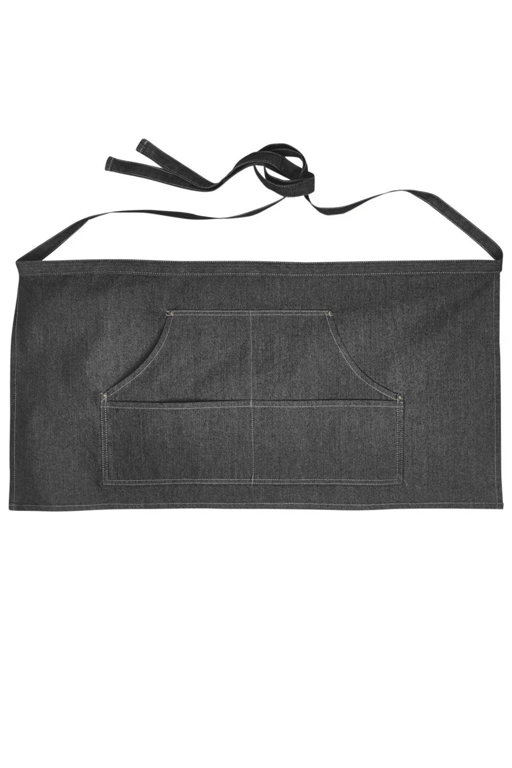 Black Denim Jean Stitch Waist Apron (4 Pocket Pouch)