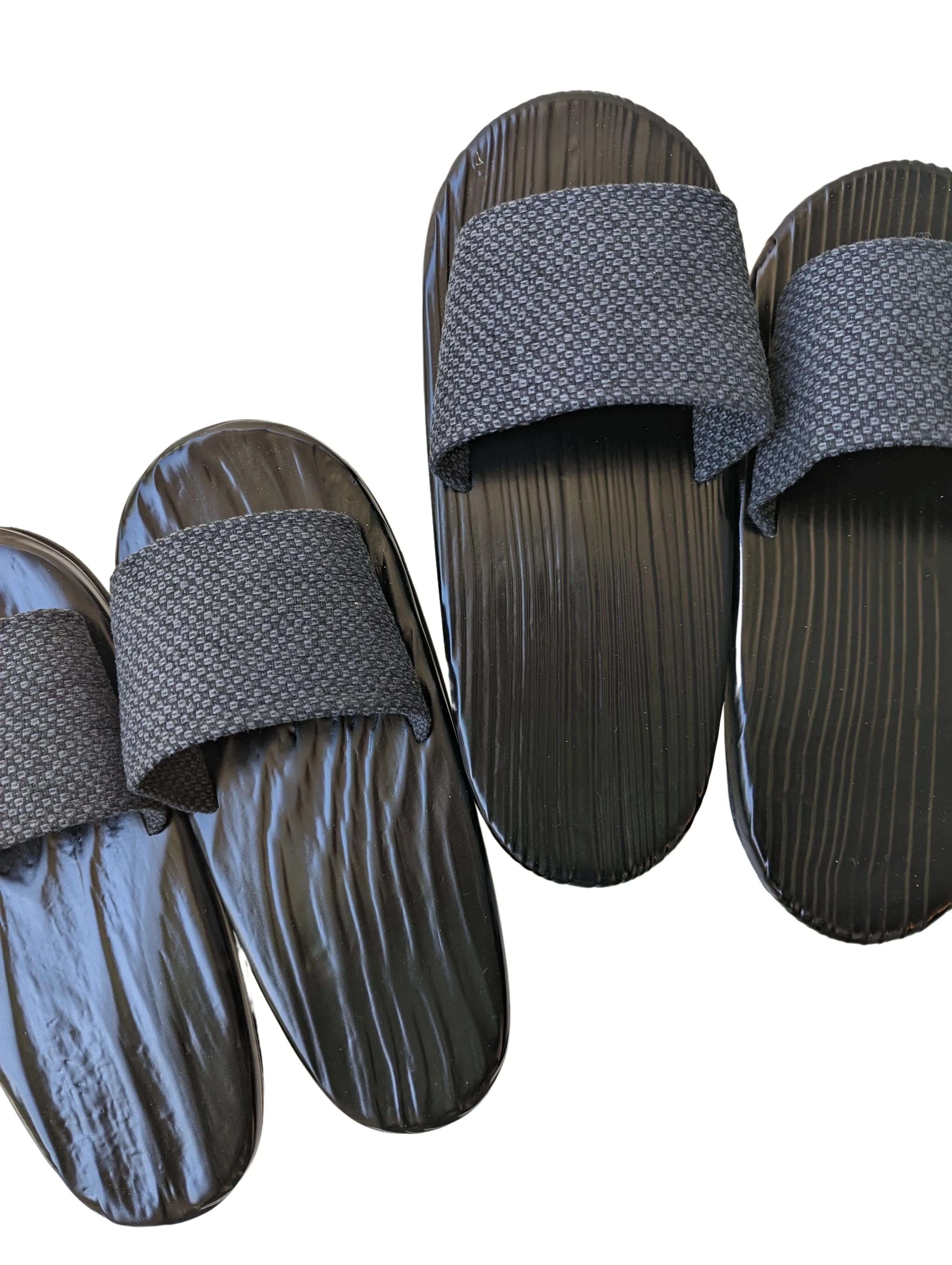 Black Wood painted GETA Slippers [Outdoor / Indoor]