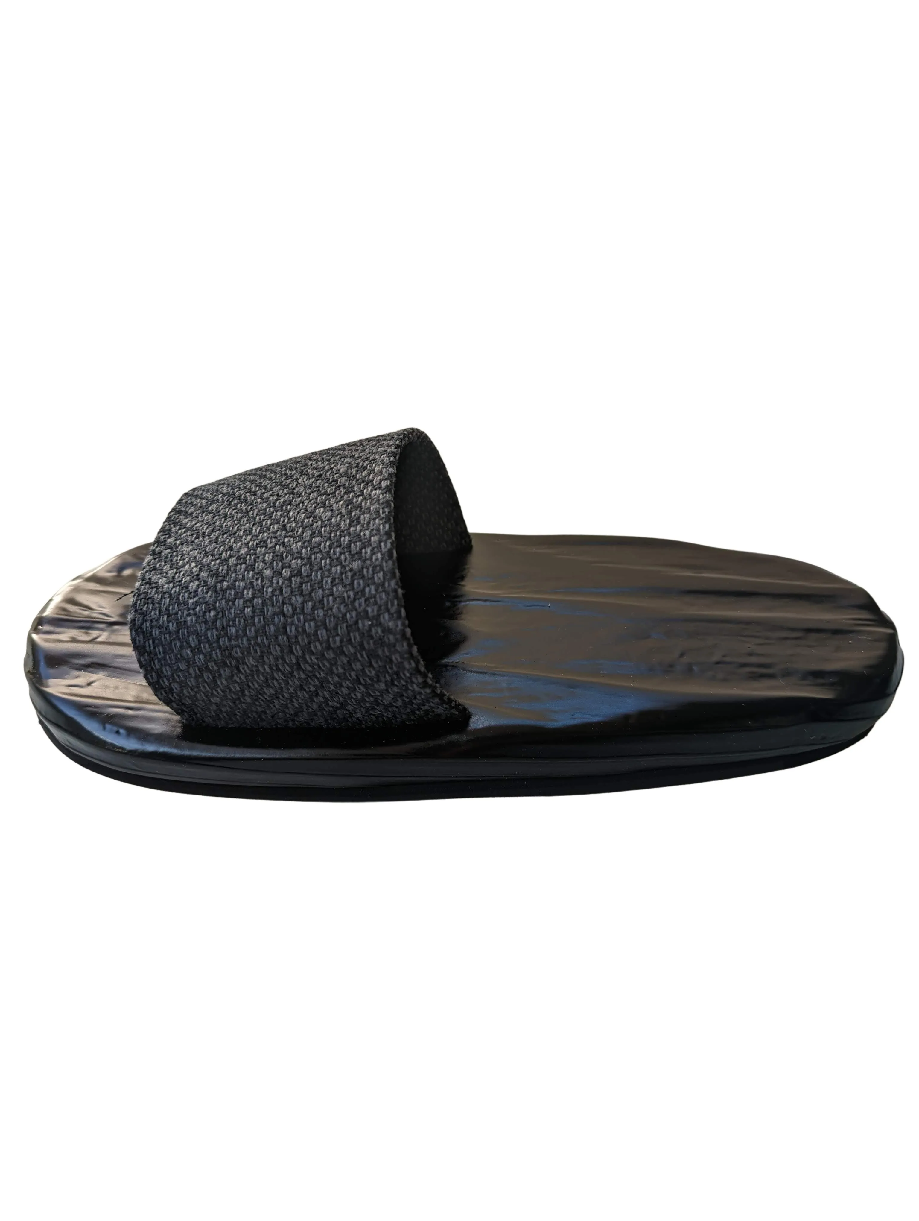 Black Wood painted GETA Slippers [Outdoor / Indoor]