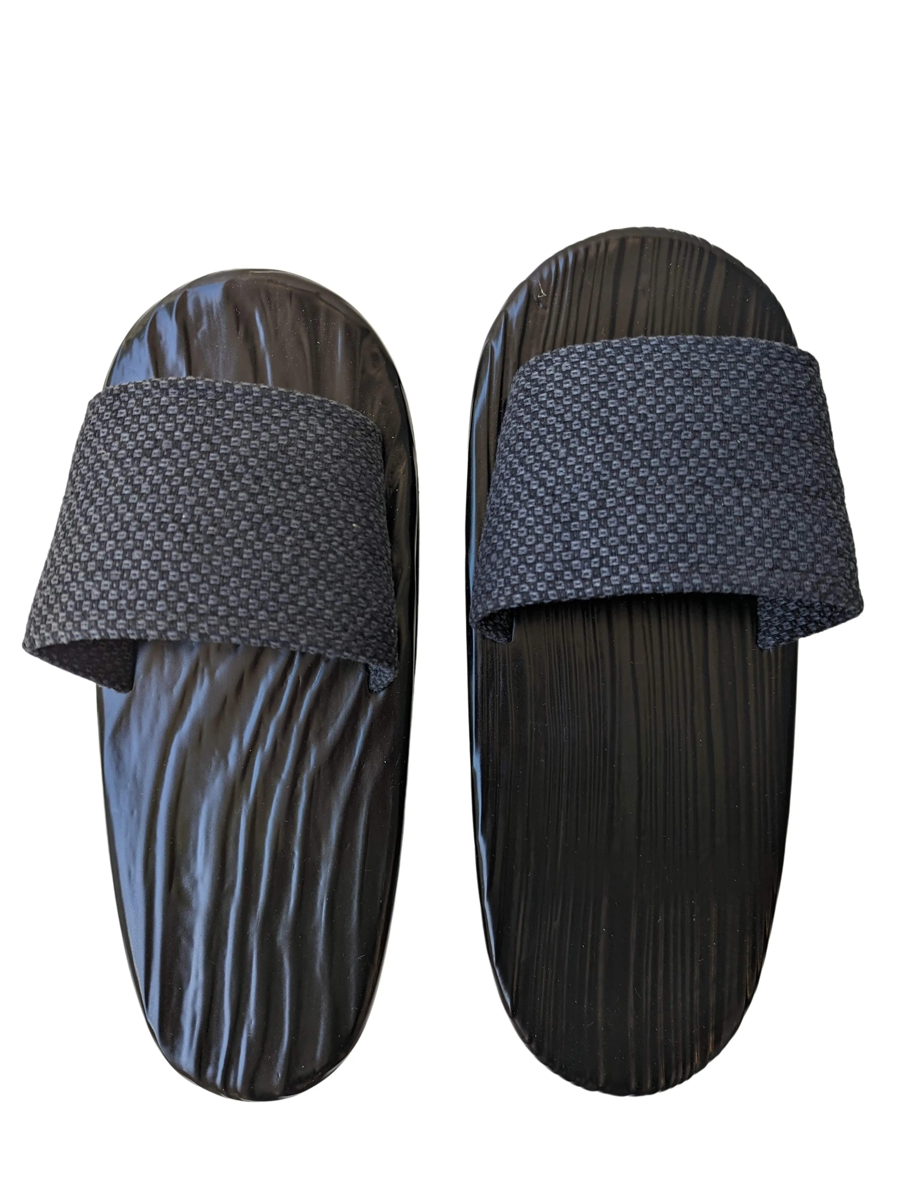 Black Wood painted GETA Slippers [Outdoor / Indoor]