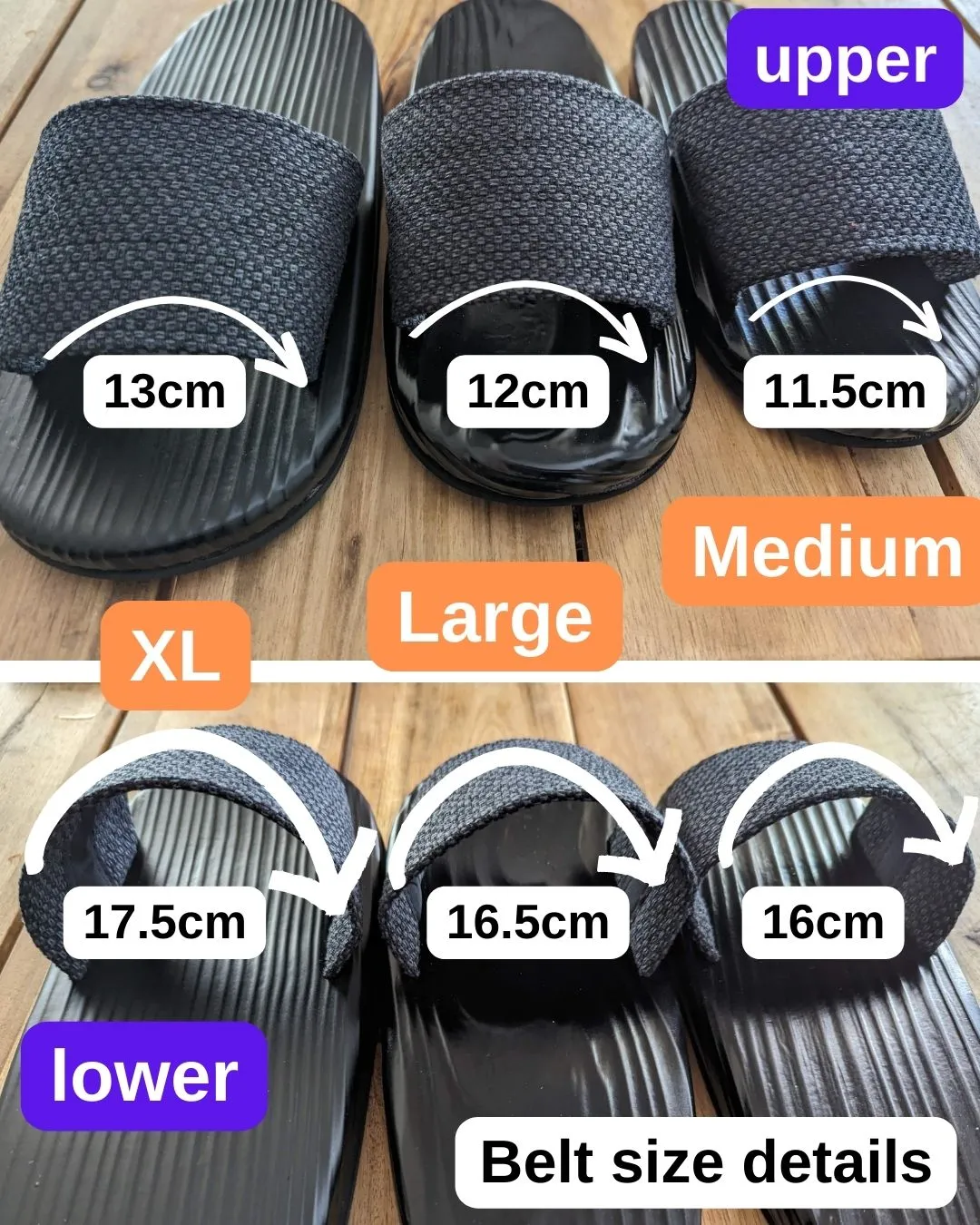 Black Wood painted GETA Slippers [Outdoor / Indoor]