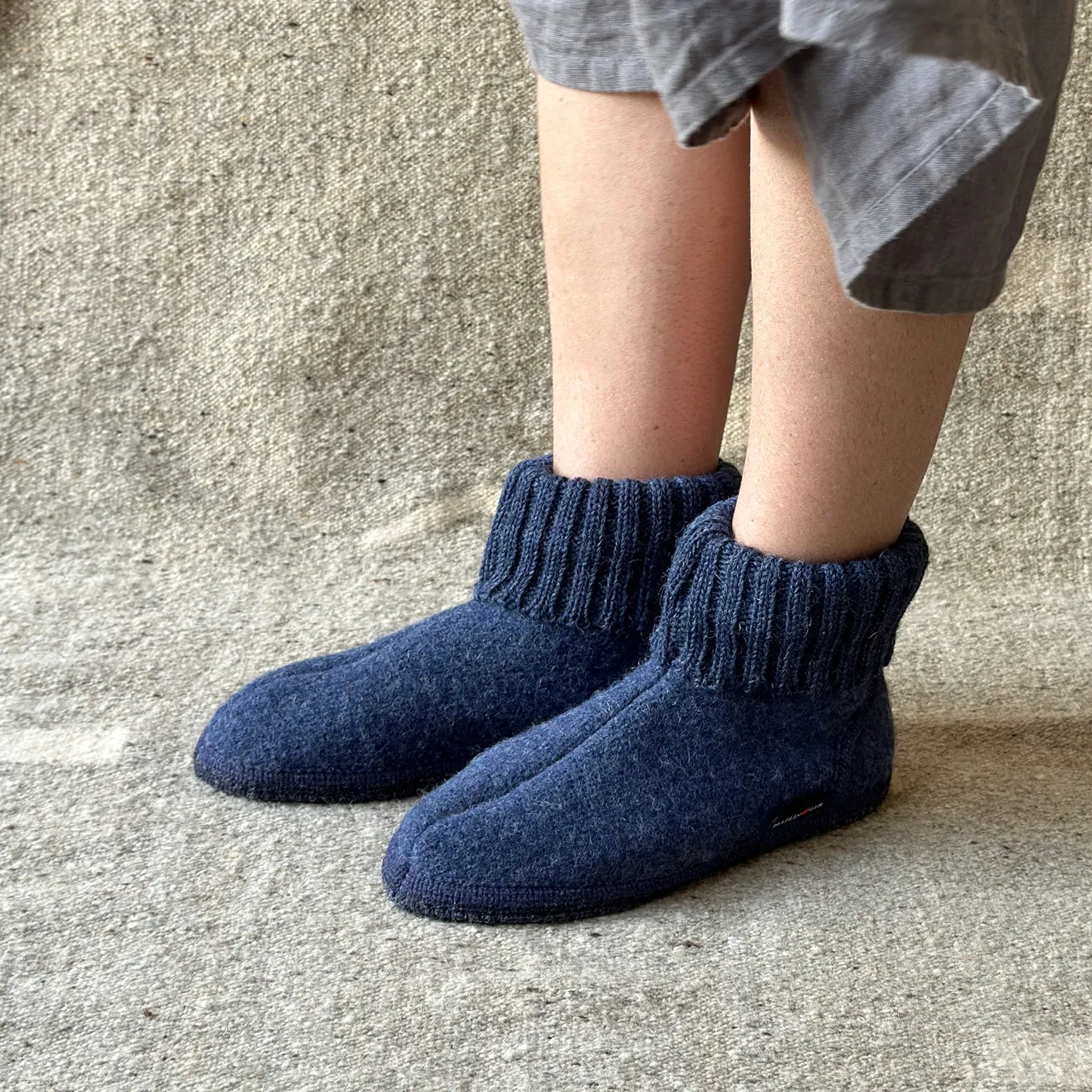 Boiled Wool Slipper Boots - Karl - Anthracite (Adults 36-46) *Returning 2025