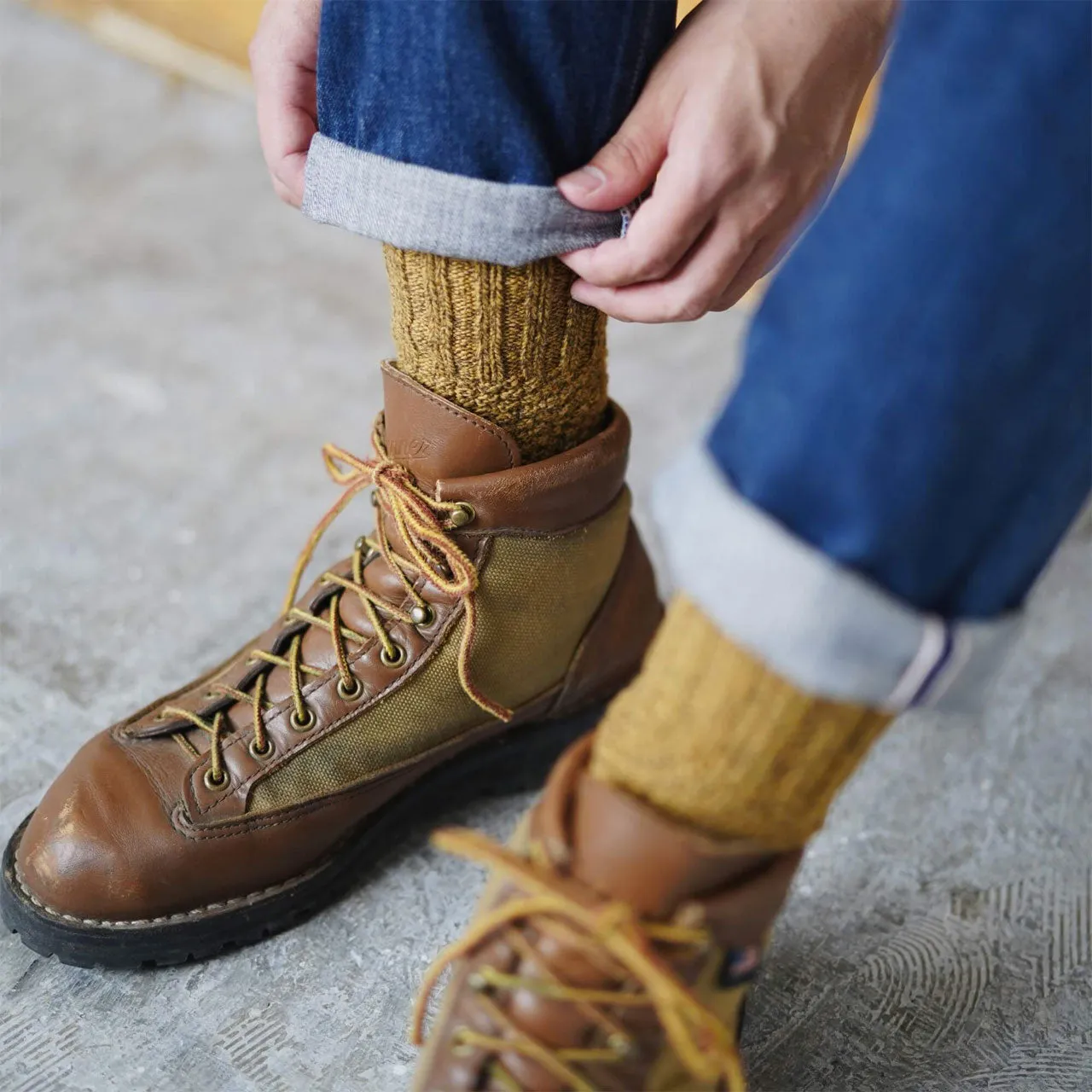 Boot Socks -  Recycled Wool/Cotton (Adults)