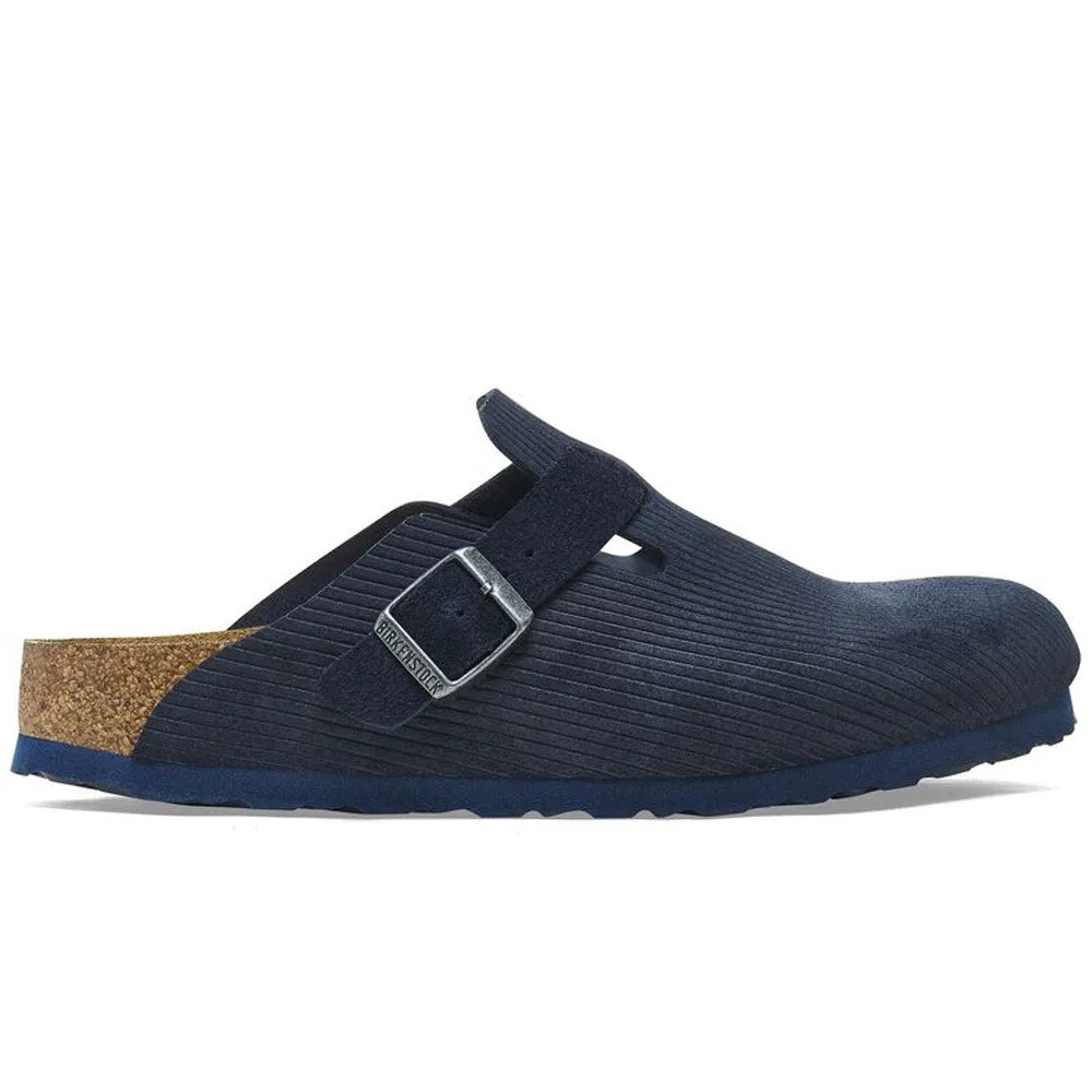 Boston Suede Embossed Slippers 'Corduroy Midnight'