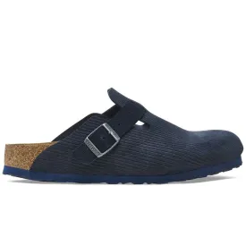 Boston Suede Embossed Slippers 'Corduroy Midnight'