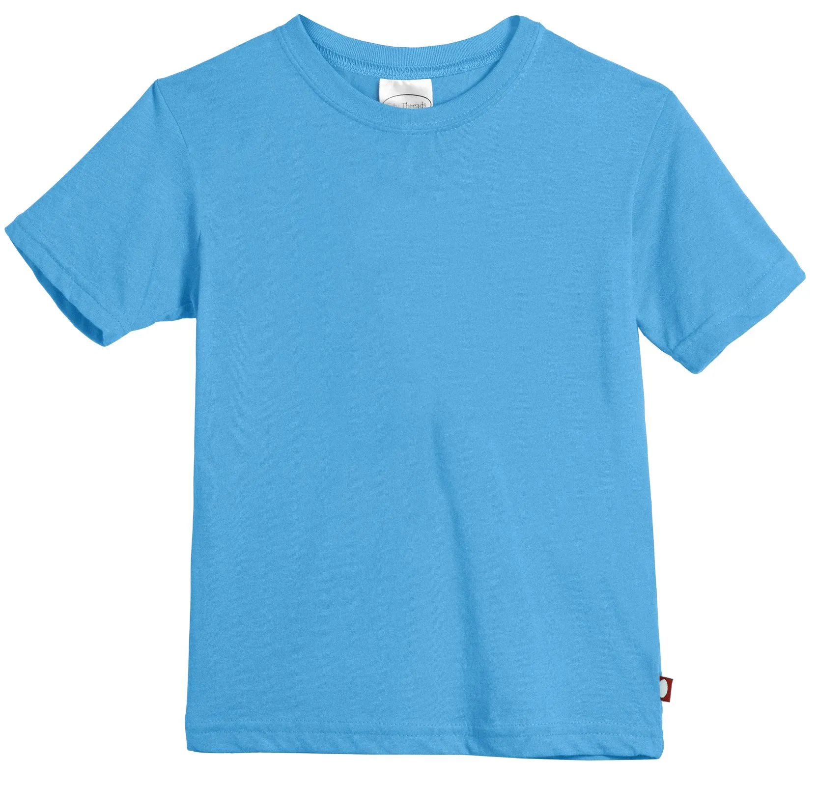 Boys Soft Cotton Jersey Short Sleeve Crew Tee | Sea