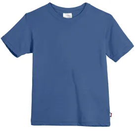 Boys Soft Organic Cotton Jersey Short Sleeve Crew Tee | Smurf