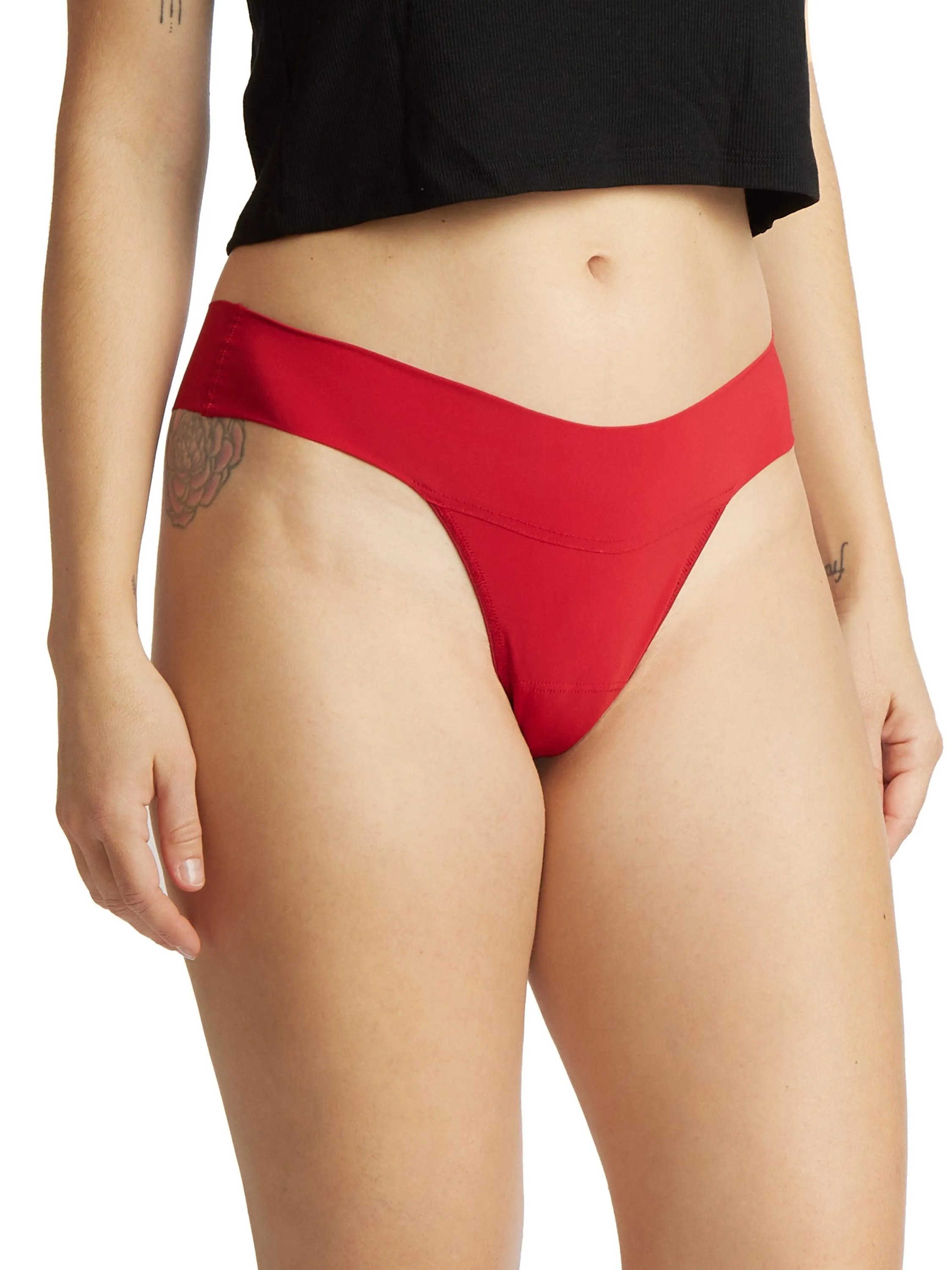 BreatheSoft® Natural Rise Thong Cherryade Red Sale