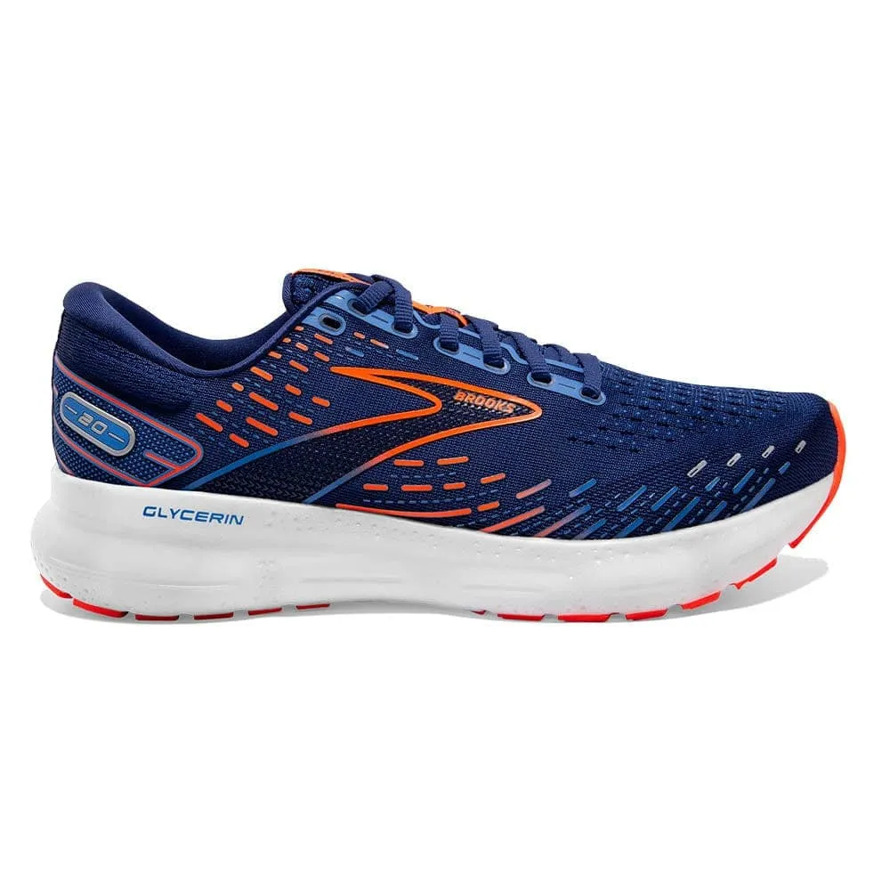 Brooks Glycerin 20 (Mens) - Blue Depths/Palace Blue/Orange