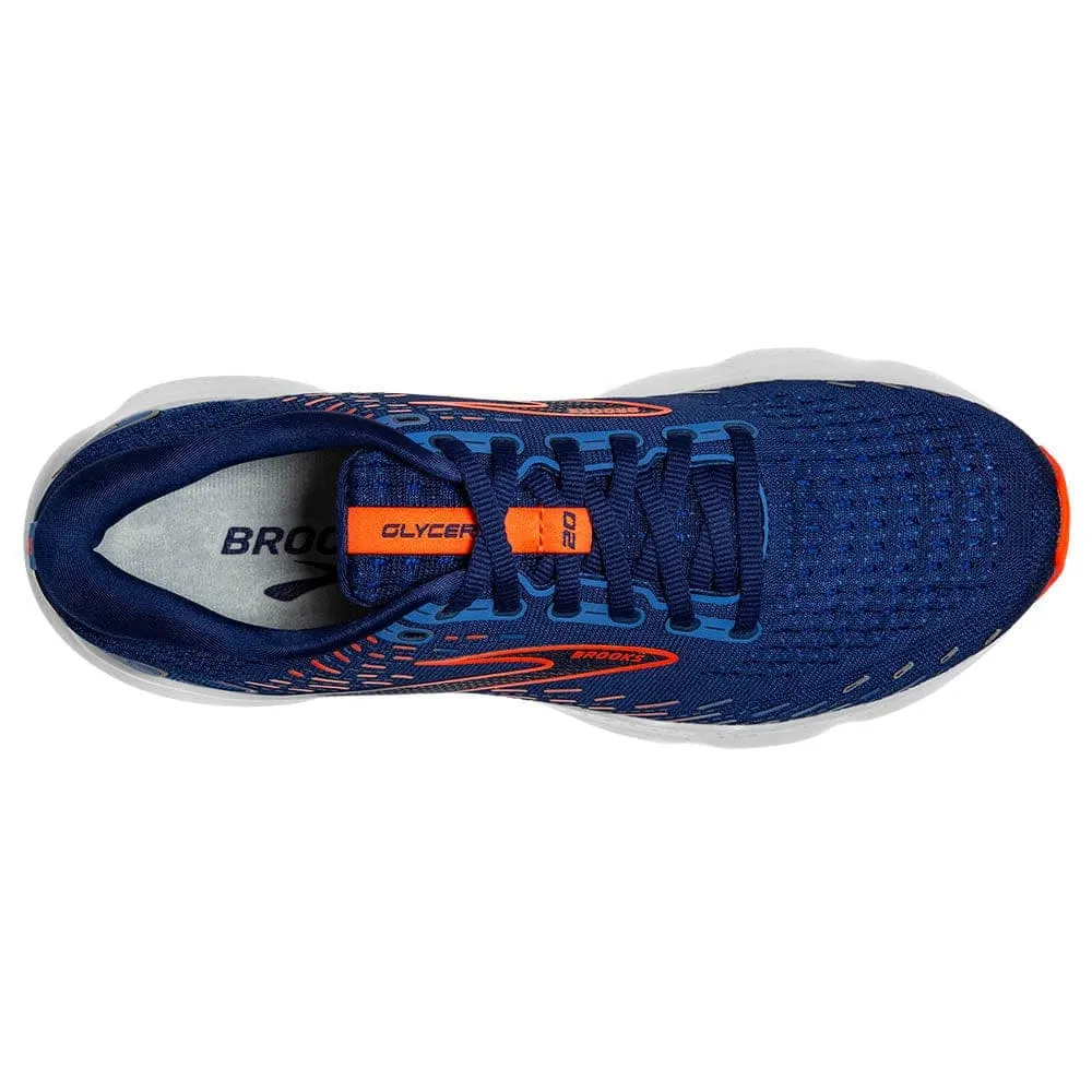 Brooks Glycerin 20 (Mens) - Blue Depths/Palace Blue/Orange