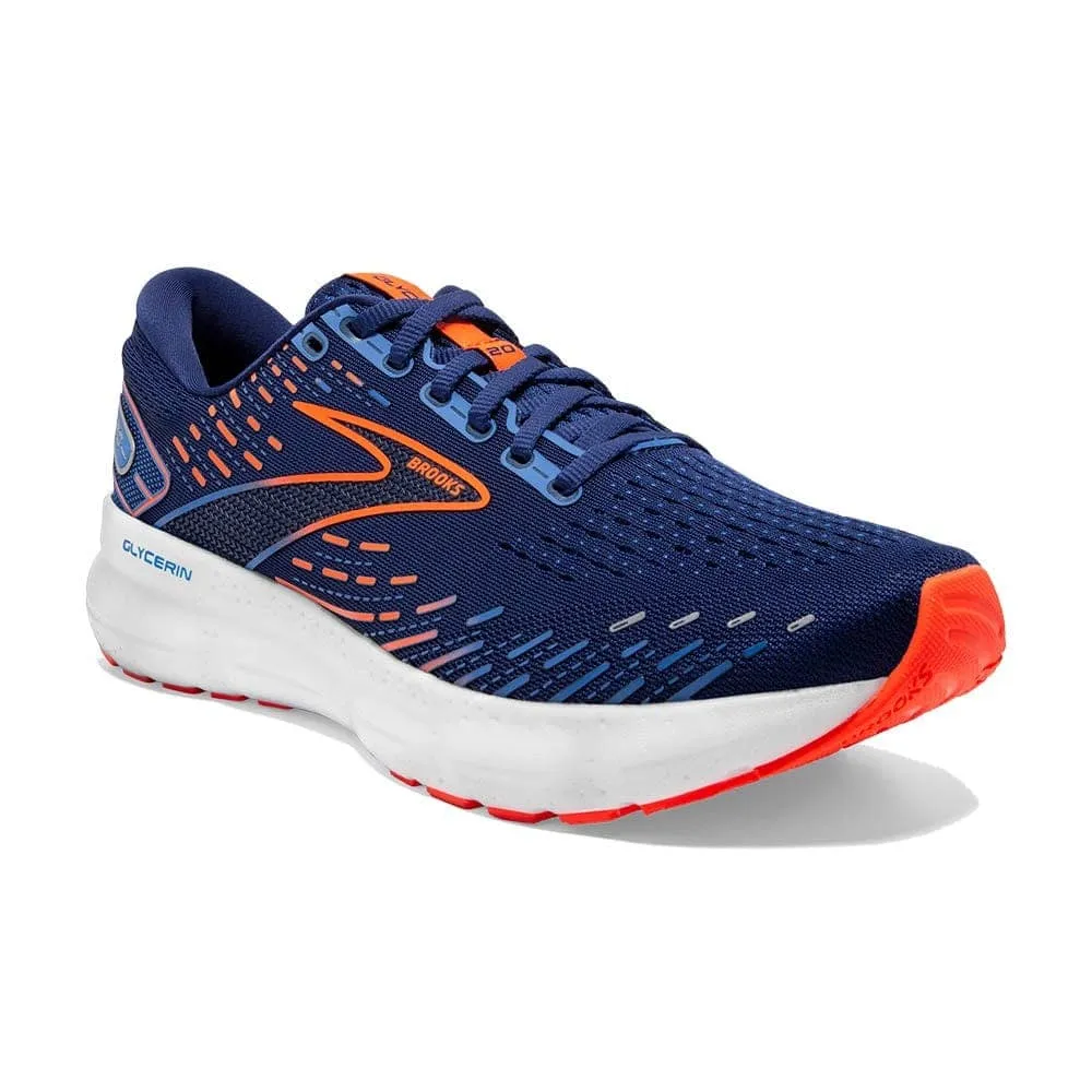 Brooks Glycerin 20 (Mens) - Blue Depths/Palace Blue/Orange