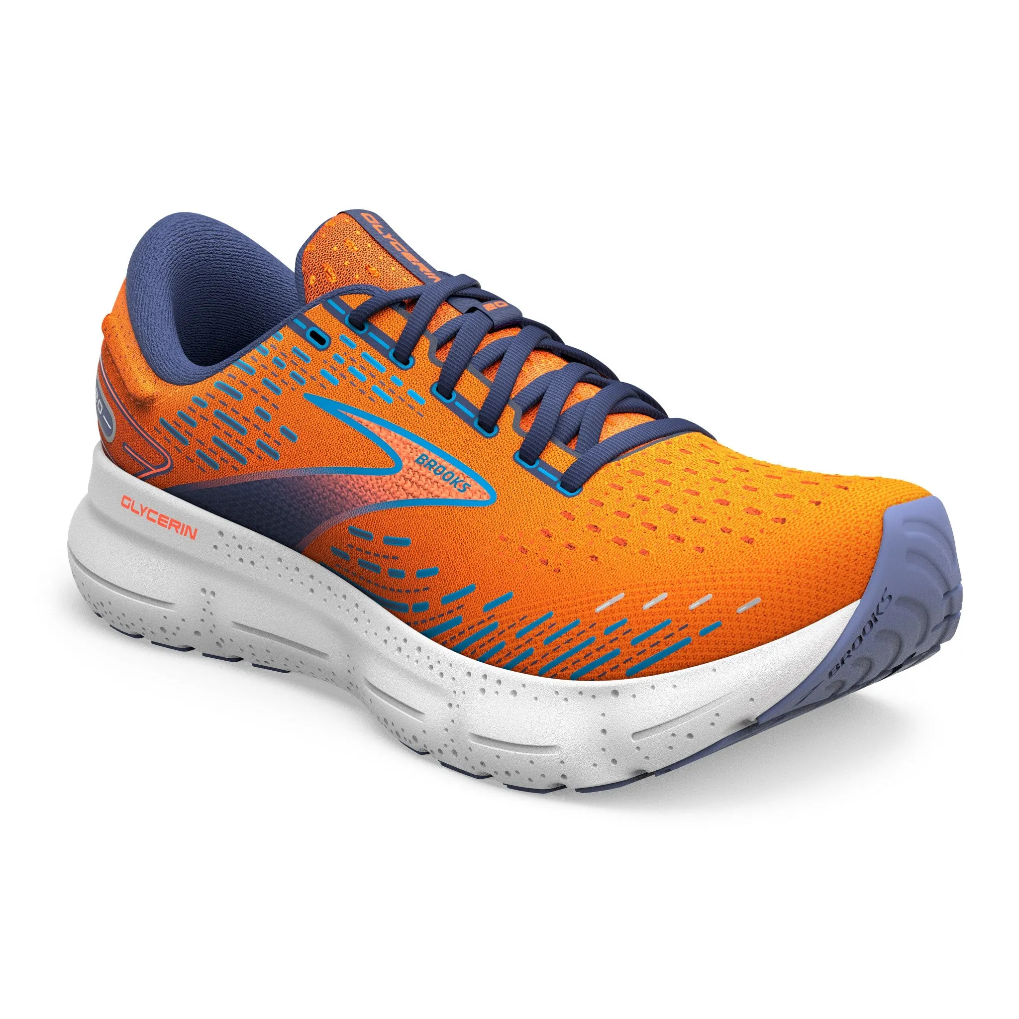 Brooks Glycerin 20 (Mens) - Orange/Crown Blue/Blue