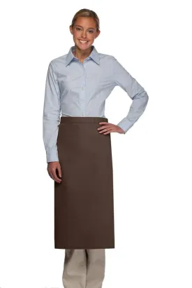 Brown Full Bistro Apron (No Pockets)