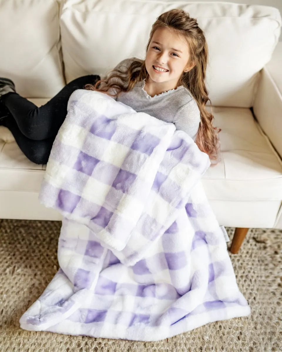 Buffalo Check Lilac Blanket