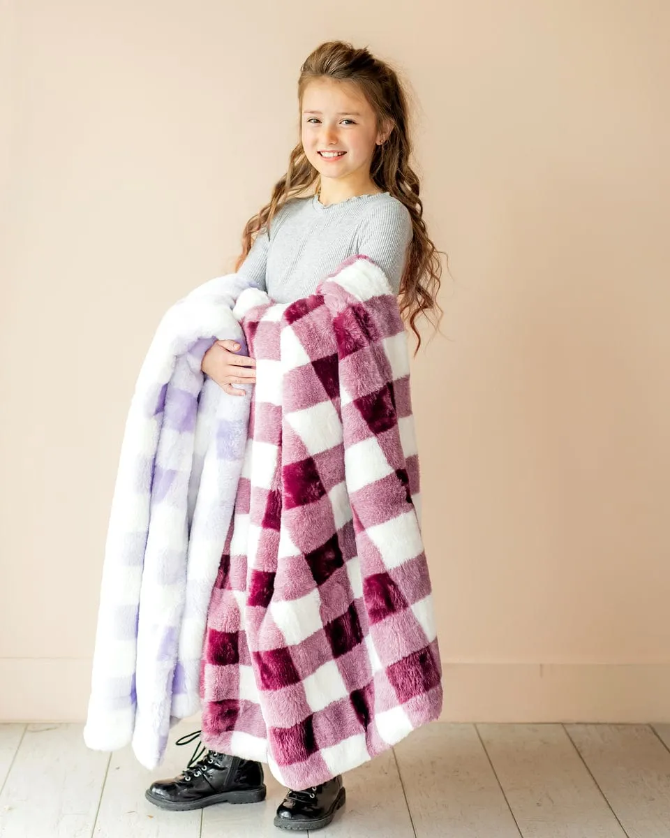 Buffalo Check Lilac Blanket